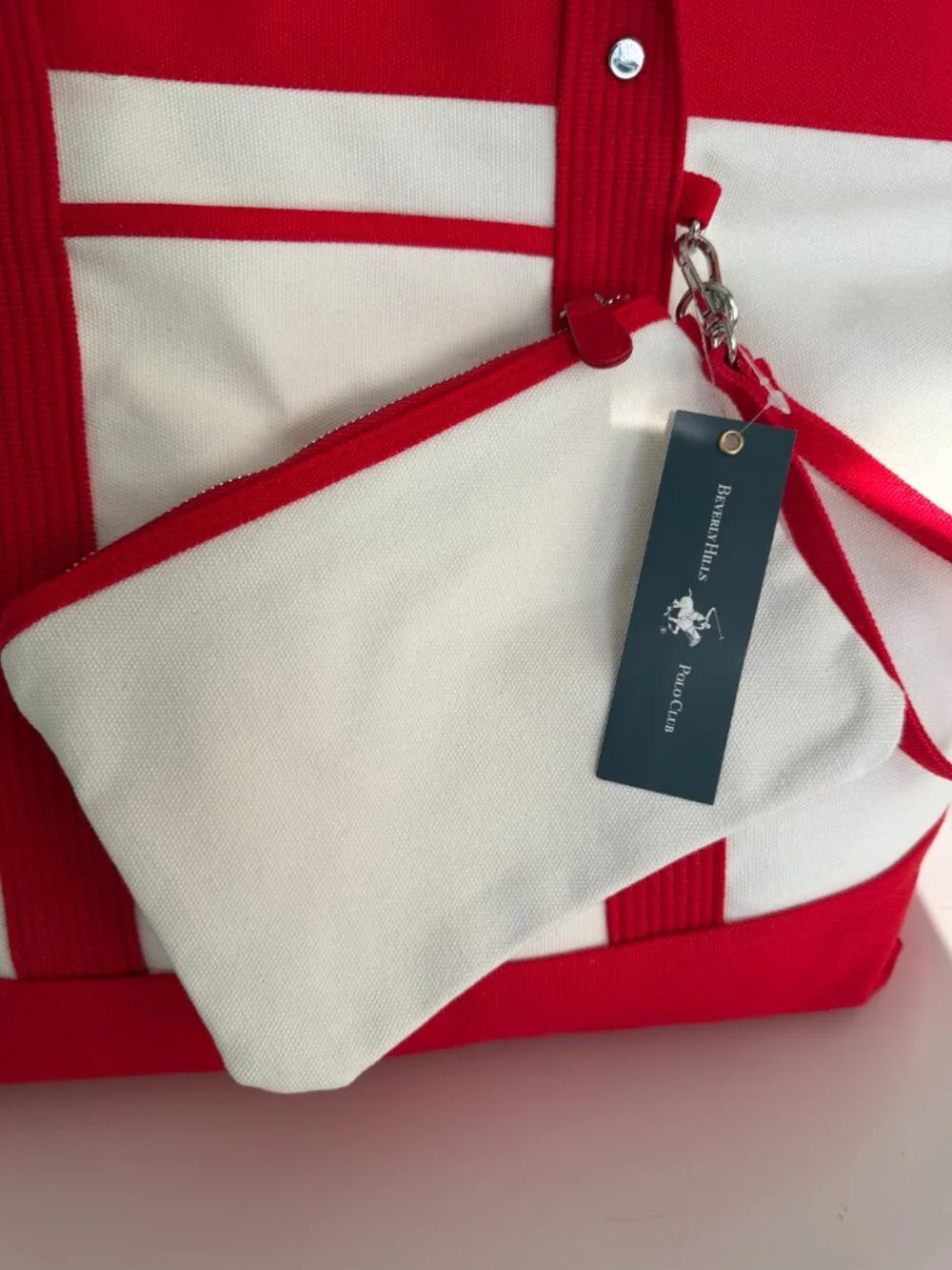 NWT Beverly Hills Polo Club Ralph Lauren Boat Beach Large Tote Bag -